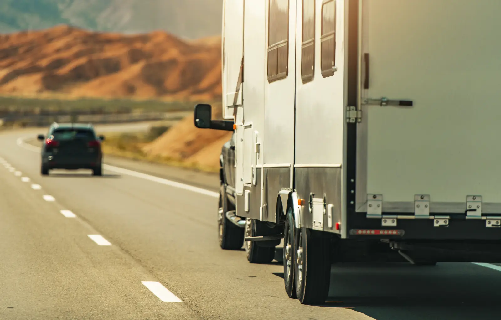 RV on the highway